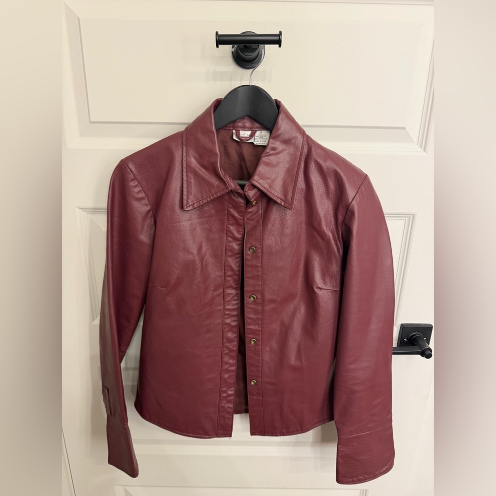 Vintage Newport News 100% Leather Top